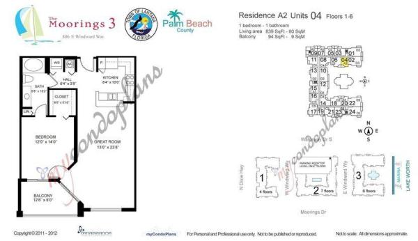 The Moorings At Lantana, 806 E Windward Way #404, Lantana, Florida 33462, image 1