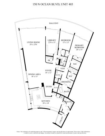 One North Ocean, 150 N Ocean Blvd #4030, Palm Beach, Florida 33480, image 3