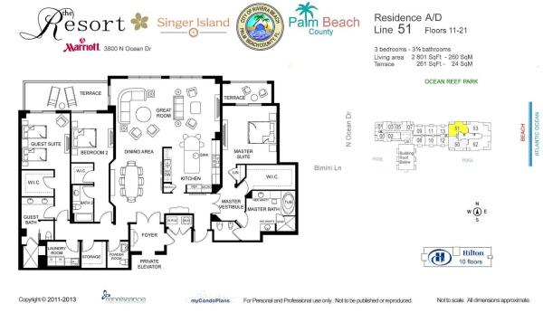 Palm Beach Marriott Singer Island Beach Resort & Spa, 3800 N Ocean Dr #1751, Riviera Beach, Florida 33404, image 1