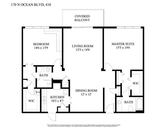 Ocean Towers North, 170 N Ocean Blvd #410, Palm Beach, Florida 33480, image 3