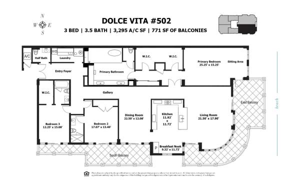 Dolce Vita, 155 Ocean Ave #502, Palm Beach Shores, Florida 33404, image 1